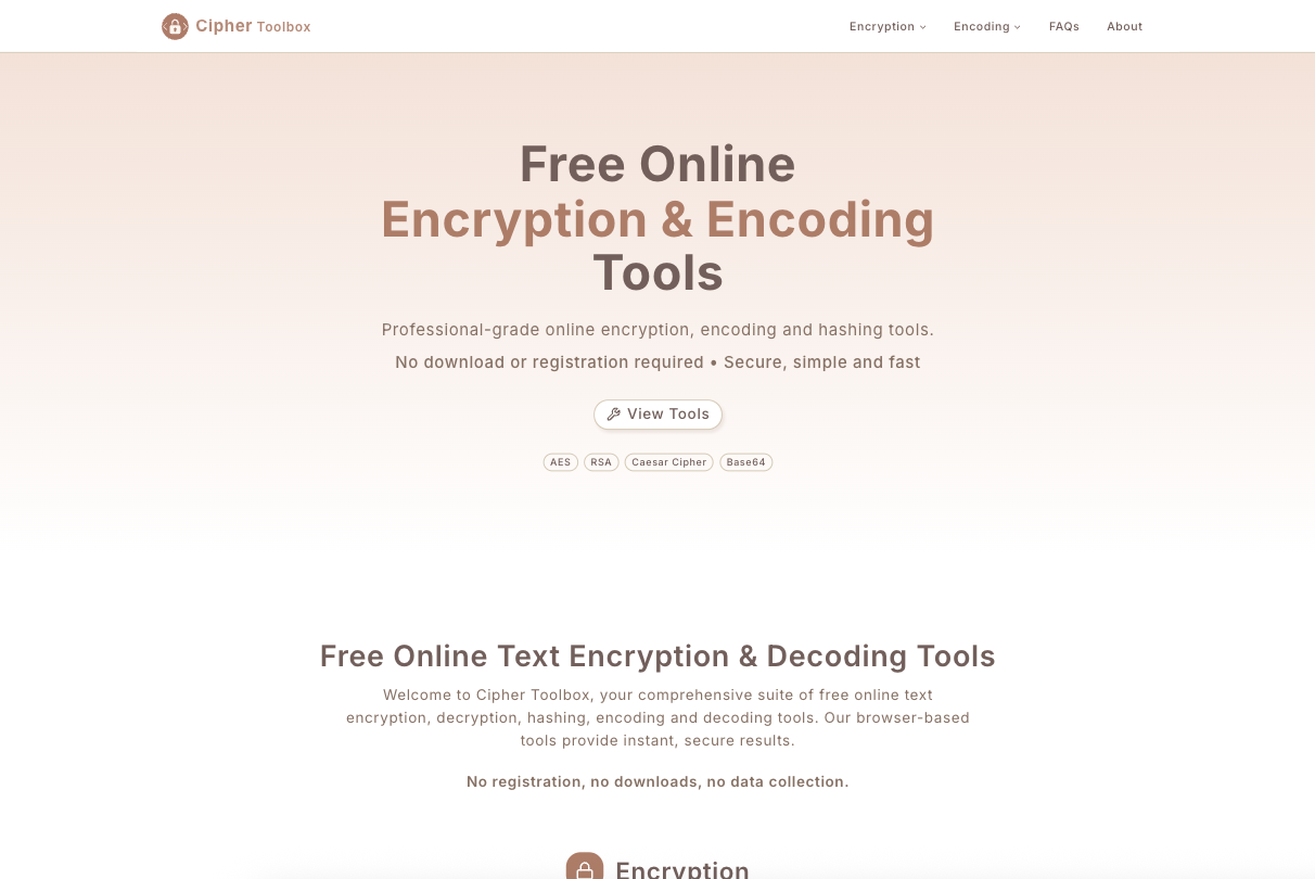 Cipher Toolbox