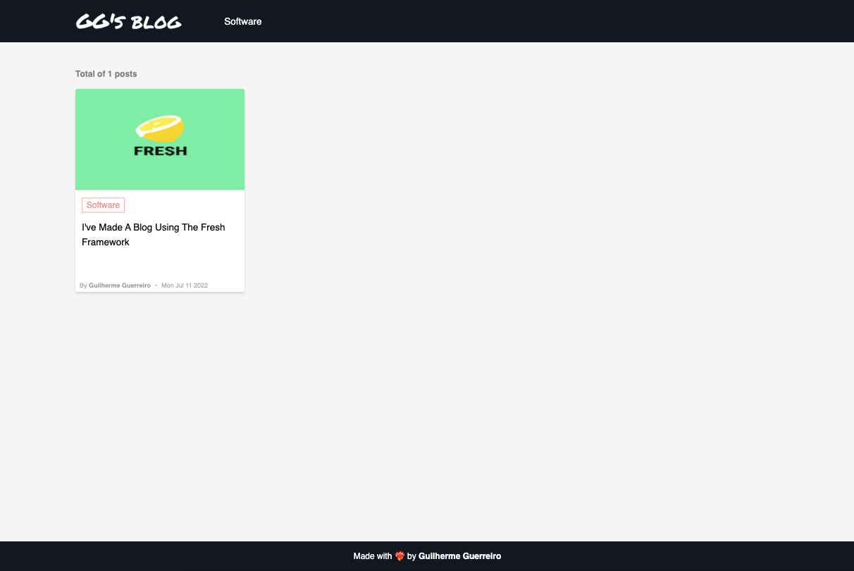 Fresh blog