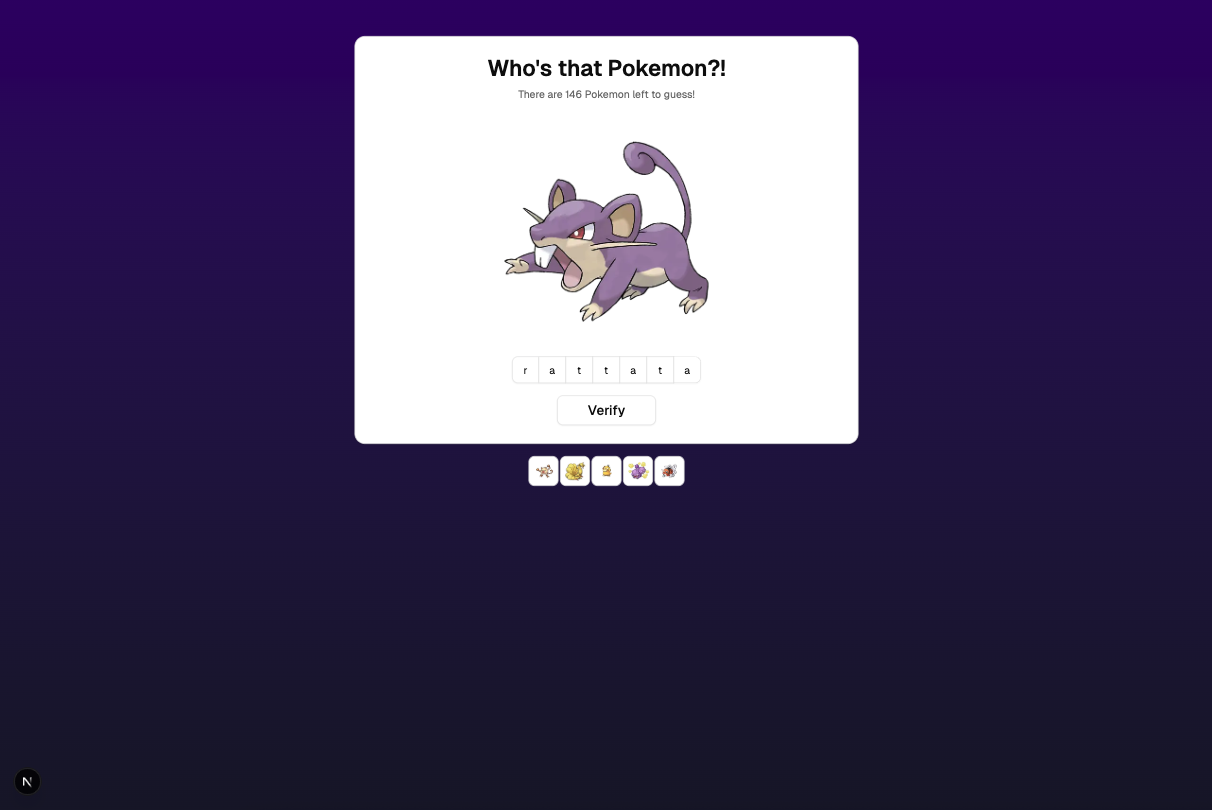 Pokemon Guesser